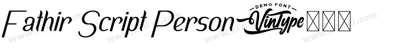 Fathir Script Person字体转换